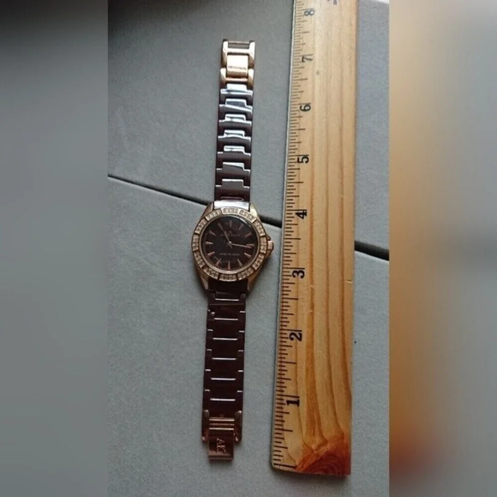 Bronze tone with crystals Anne Klein watch